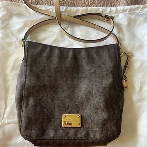 Michael Kors brown crossbody bag